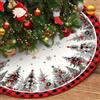 ZoneYan Copri Base Albero Natale, ZoneYan Gonna Albero di Natale 120 cm Rosso, Tappeto Albera di Natal, per la Decorazioni Albera di Natal, Feste Festive (Red Christmas tree, 120cm)