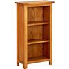 vidaXL Libreria Stretta 45x22,5x82 cm in Massello di Rovere
