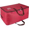 DOKEHOM 105L Grandi vestiti Silos di immagazzinamento di biancheria da letto, coperta Organizzatore contenitori di stoccaggio, traslochi Borsa (Rosso)
