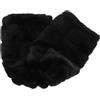 Hohopeti Scaldamuscoli Donna in Eco-pelliccia Nera Polsini Lunghi Morbidi Copriscarpe Caldi per Inverno Accessorio Elegante per Stivali e Costumi