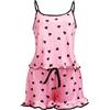 Satohom Pigiama da donna in raso di seta ghiacciata, abbigliamento da casa, sexy, regolabile, spalline sottili, cami, camicia a maniche corte, biancheria da notte da donna estiva con bretelle