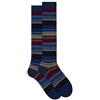 Gallo Calze lunghe uomo blu fantasia mix righe e pois
