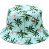 Copbopwn Cappello a Secchiello Donna Uomo Estate Carino Cappello a Secchiello Cappelli da Pescatore per Donne e Uomini Cappelli da Sole a Secchiello Reversibili per i Viaggi Estivi di Partito (Fenicotteri)