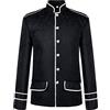 Generic Abbigliamento medievale da uomo gotico steampunk frack cappotto retrò giacca corta da uomo medievale vintage giacca blazer uniforme smoking per carnevale Halloween costume festa cosplay festival