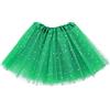 Sibba Sparkle tutù Gonna da Balletto A 3 Strati di Tulle con Paillettes A Stelle Giochi di Ruolo Compleanno Principessa Festa per Ragazze 2-7 Anni Sport all'Aria Aperta Verde Erba 9-13 Jahre