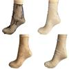 CHENGZI 4 paia di calzini da donna velati - calzini in pizzo tulle calzini a rete - calzini slouch - trasparenti eleganti calzini larghi alla caviglia, Multicolore, One Size