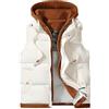 Generico Gilet Uomo Invernale Caldo Gilet Smanicato Imbottito Invernale con Cappuccio Antivento Giacca Senza Maniche Sportivo Giubbotto Casual con Zip Giacca Calda Uomo Trekking Casual Winter Jacket Men