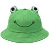 KAIAIWLUO Cappello Pescatore di Rana,Verde Cappelli da Spiaggia in Cotone Cappello da Pescatore Pieghevole Cappello da Sole Cappello da Pesca per Uomo Donna Adulti Campeggio Escursionismo Caccia