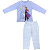 Disney Elsa e Anna Pigiama per Ragazze, Set da 2 Pezzi per Ragazza, Maglietta e Pantaloni Lunghi Pigiama in Morbido Cotone dal Design Frozen, Pigiama Regalo per Bambina (5/6 Anni)