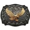 Xwest YONE Fibbia per Cinture Golden Eagle Western Belt Buckle