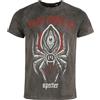 Bad Omens Spider Uomo T-Shirt Grigio M 100% Cotone Regular