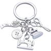 Guqqeuc Portachiavi con macchina da cucire, regalo per donne e ragazze, regalo per sarta figlia, nipote, compleanno, Natale, per la migliore amica, regalo di cucito per mamma, sorella, regali da