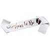 OLILLY Sciarpa per una Futura Mamma. Sciarpa Mum to Be per Baby Shower (Bianco e Rame)