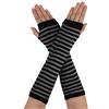Allegra K Arm Warmers Manicotti, Nero-Grigio, Etichettalia Unica Donna