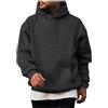 Generico Felpa Uomo con Cappuccio Invernale in Pile Fleece Hoodie Maglioni Felpe da Lavoro con Coulisse Tuta Pile Uomo Tinta Unita Basic Casual Style Pullover Manica Lunga, Taglie S - 3XL