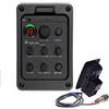 Junbyuhu Preamplificatore per Chitarra Un 3 Bande Equalizzatore per Chitarra Acustica EQ Equalizzatore Integrato Pickup Accordatore per Chitarra Acustica, Supporto del Controllo Vocale