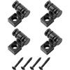 Musiclily Basic Abbassacorde a Rullo String Guides Trees Nero 4 Pezzi | per Chitarra Elettrica Fender Strat Tele