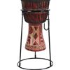 Generico Rastrelliera per percussioni - Base multiuso da 1200 g, Fornitura versatile per strumenti musicali, per altezza in piedi | Robusto supporto per tamburo africano in acciaio per l'addes