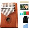 WANDGU Kalimba 17 chiavi: Mini Kalimba portatile - Piano a pollice - Strumento musicale professionale con pacchetto di apprendimento per bambini e adulti