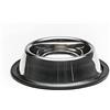 Aqpet Ciotola In Acciaio Inox Per Cocker Con Base Silicone Antiscivolo Per cani gatti Piccoli animali 350 ml. 11 Cm