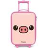 NoBoringSuitcases.com NoBoringSuitcases© Valigia Rosa Per Bambini Compatto Bagaglio Ultraleggero