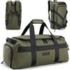 MIER Sportivo MIER Borsa grande da viaggio e allenamento, per uomo, Weekender, Gym, calcio, Verde scuro