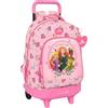 safta Principesse Disney - Zaino grande con ruote, compatto, rimovibile, ideale per bambini di diverse età, comodo e versatile, qualità e resistenza, 33 x 22 x 45 cm