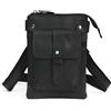 Le'aokuu Uomini Vera Pelle Viaggio Hip Bum Marsupio Belt Borsa a tracolla piccola 8711