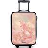 NoBoringSuitcases.com NoBoringSuitcases© Valigia Per Bambini Compatto Bagaglio Ultraleggero | 48x31x19 cm - Bagagli Rigidi LED Ruote Valigie Neonato Bimbi - Ragazze - Unicorno - Nuvole - Rosa