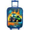 NoBoringSuitcases.com NoBoringSuitcases© Valigia Blu Per Bambini Compatto Bagaglio Ultraleggero