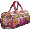 VPQILH Borsone da Viaggio Hippie Modello, Borsa Sportiva in Stile Bohémien, Motivo con autobus Floreali Borsoni, Hippie Van Quilted Duffle Bag per vacanze e feste, studenti dormitorio