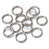 MOONMADE 50 pz/lotto 6/8/10/12mm Portachiavi In Metallo Cerchio Vuoto Anello Diviso Connettore per Portachiavi FAI DA TE Creazione di Gioielli Accessori