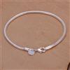 NONE Braccialetti a catena a serpente color argento da 20 cm 3 mm Fabbrica Moda Hot Gioielli di alta qualità Fascino Donne carine Lady Wedding