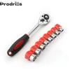 Binoax 24 denti 1/4 "Drive chiave a bussola a cricchetto a sgancio rapido strumento di riparazione manuale con chiave a bussola da 8 pezzi 5-12mm