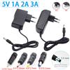 QvvCev DC 5V 1A 2A 3A AC 110V 240V Caricatore di alimentazione Convertitore 5.5*2.1mm Adattatore AC DC 4.0*1.7mm 3.5*1.35mm 2.5*0.7mm Spina DC