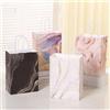 ZQNYCY 5 sacchetti regalo in carta kraft con design in marmo con manico, sacchetti per imballaggio per feste di compleanno, regali di nozze per gli ospiti, forniture per Eid Ramadan