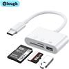 Elough Tipo C Adattatore TF CF Lettore di schede di memoria SD Adattatore di schede USB C per MacBook Huawei Samsung Xiaomi OTG Writer Compact Flash