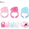 BEFER BEAUTY Befer all'ingrosso 100 pz/borsa usa e getta estensione ciglia colla Fan Cup Ring Tattoo Pigment Holder Container Lash Tools fornitore