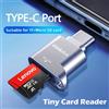 ThinkPlus Lenovo Thinkplus USB C Tipo-C Lettore di schede Micro SD Scheda di memoria Mini Adattatore TranFlash in metallo Lettore di schede TF per telefono di tipo C