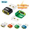 Elough Adattatore da USB a tipo C OTG Convertitore da USB C femmina a USB A maschio per PC Samsung Xiaomi 100W Adattatore di ricarica rapida USB 2.0