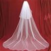 NONE Nuovo Arrivo Velo da Sposa Bianco Avorio a Due Strati Lungo 2026 Velo de novia Accessori per Matrimonio velo de novia