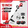 ONEVAN 10 pollici Brushless Elettrico Tosaerba 36000RPM Cordless Tagliaerba Taglierina Da Giardino Strumento di Potere Per Makita 18V Batteria Spille