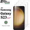 AdvenQi Proteggi schermo per Samsung Galaxy S23 5G Vetro temperato HD Crystal 9H Sblocco delle impronte digitali in alluminio alto