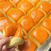 NONE Rotolo di pane hawaiano da 2,16 pollici morbido al tatto piccolo blocco pane tostato modello alimentare in plastica rimbalzo lento aumento giocattolo fai da te regalo festa decora torta