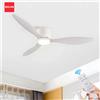 IRALAN Ventilatore da Soffitto Con Luce Scelta a 6 velocità Motore DC Reversibile 3CCT con telecomando Sussurro Facile da Installare nero/Bianco/Legno