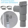 Shunmaii Adattatore per pompa filtro per piscina in PVC durevole 32mm piscina On/Off valvola a stantuffo sostituzione sigillata a prova di perdite per parti di apparecchiature esterne