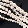 TANANTA Perline di turchesi con teschio bianco Perline di pietra naturale per la creazione di gioielli Bracciale fai da te Collana Orecchini Accessori 10x8mm 20 pezzi