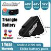 chamrider Batteria Triangolare ChamRider 48V per E-bike, 50AH 48AH 45AH, Batteria per Bicicletta Elettrica 52V, Celle al Litio 21700, BMS 50A