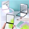 NONE Specchio per il Trucco Portatile Pieghevole a Doppia Faccia, Mini Formato Tascabile per Dormitori Studenteschi, Scrivania, Arredamento Casa, Piccolo Regalo