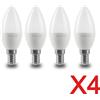 NONE 4 pezzi lampadina a candela a led C37 E14 E27 B22 220V lampada a risparmio energetico 3W 5W 6W 7W lampadario a led per la decorazione domestica